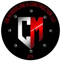 the logo for cm remodeling and construction llc