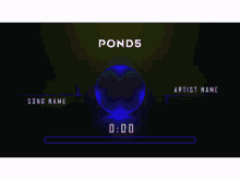 a screen that says pond5 on it and a loading bar