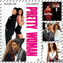 a poster for the movie pretty woman with julia roberts