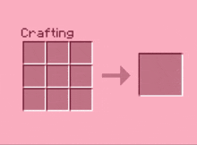 a picture of a person is next to a crafting grid