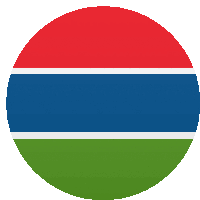 a red blue and green circle with a white stripe