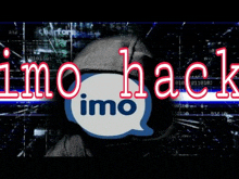 a person in a hoodie with a speech bubble that says imo hack on it