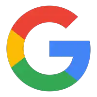 a google logo with a red yellow green and blue circle