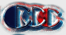 a drawing of a champion logo with red white and blue colors