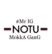 a logo that says mr ig notu mokka gang on it