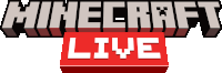 a logo for minecraft live with a red box underneath it