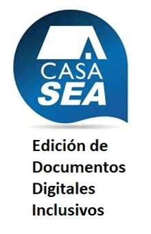 a blue casa sea logo with a white roof on a white background