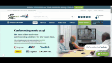 a screenshot of the telecom shop website showing a group of people having a meeting