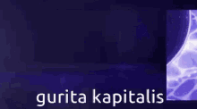 a picture of a person wearing a hat and glasses with the words gurita-kapitalis on the bottom