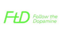 a logo that says fd follow the dopamine