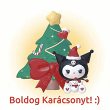 a picture of a christmas tree with the words boldog karacsonyt on the bottom