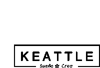 a black and white logo that says keattle on it