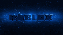 a dark blue background with the word roblox in the middle