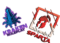 logos for kraken roleplay and sparta are displayed side by side