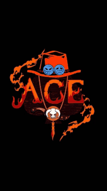 ace from one piece is wearing a hat and goggles and is holding a sword .