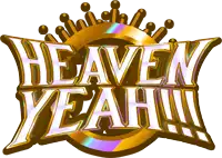 a logo that says heaven yeah with a crown