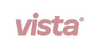 a pink vista logo with a r on it