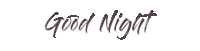 the word good night is written in a handwritten style on a white background .