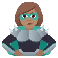 an illustration of a woman in a superhero outfit