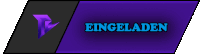 a purple sign that says eingeladen in blue letters