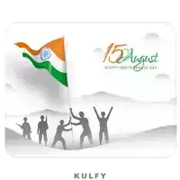 a happy independence day poster with soldiers holding an indian flag