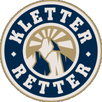 a logo for kletter better with a mountain in the middle