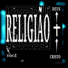 a black and white maze with the word religiao on it