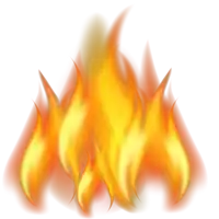 a cartoon illustration of a fire with a white background