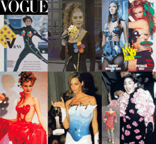 a collage of magazine covers including vogue and nys