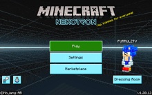 a screenshot of a minecraft nekotron game