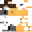 a minecraft skin of a boy in a yellow shirt and black pants .