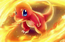 charmeleon is a pokemon that is surrounded by flames and fire .