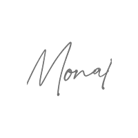 a white background with the word monaf written in black