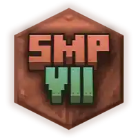 a minecraft logo that says smp vii in green