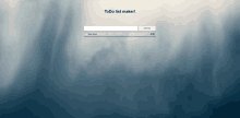 a screenshot of a todo list maker with a cloudy sky in the background