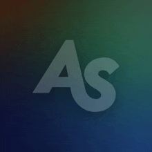 a dark blue background with the letter a and s on it