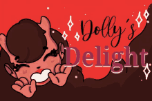 a dolly 's delight logo with a cartoon girl