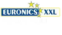 a logo for euronics xxl with three stars on it