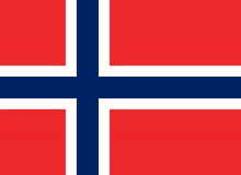 the flag of norway has a blue cross on it