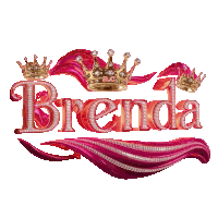 a logo for brenda with a crown on top of it