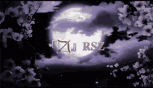 a picture of a full moon with the letters rsz on the bottom