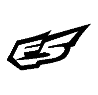 a black and white logo with the letter e on it