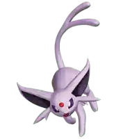 a picture of a purple pokemon with a red eye