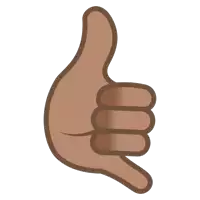 a cartoon hand is giving a thumbs up sign