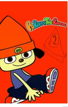 a poster of a cartoon character with the number 2