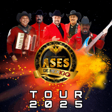 a poster for a band called ases de mexico