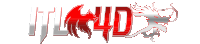 a red and silver logo for itl4d