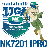 a logo for liga nk 7201 ipro with a football player on it