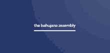 a blue background with the words " the bahujana assembly " on it