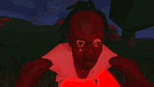 a cartoon character with dreadlocks and a red eye